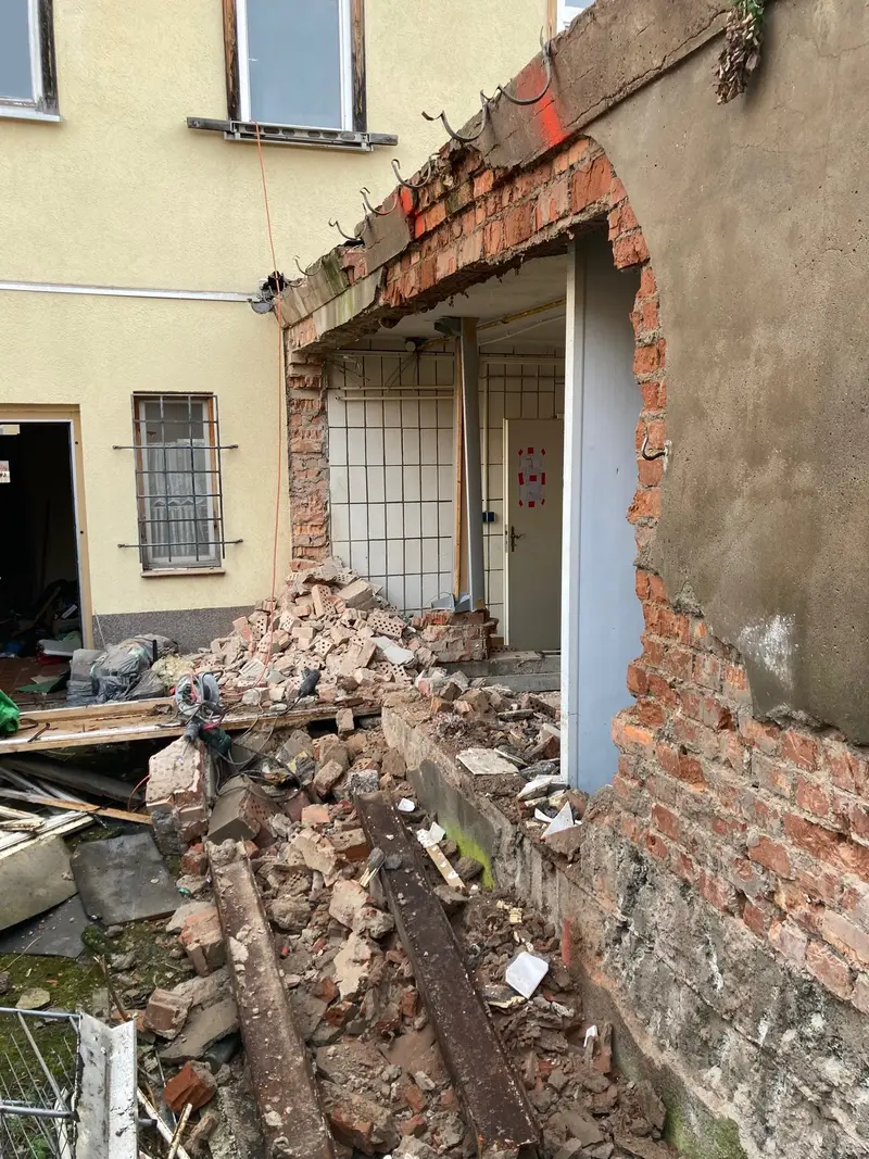 Rückbau der Innenwände